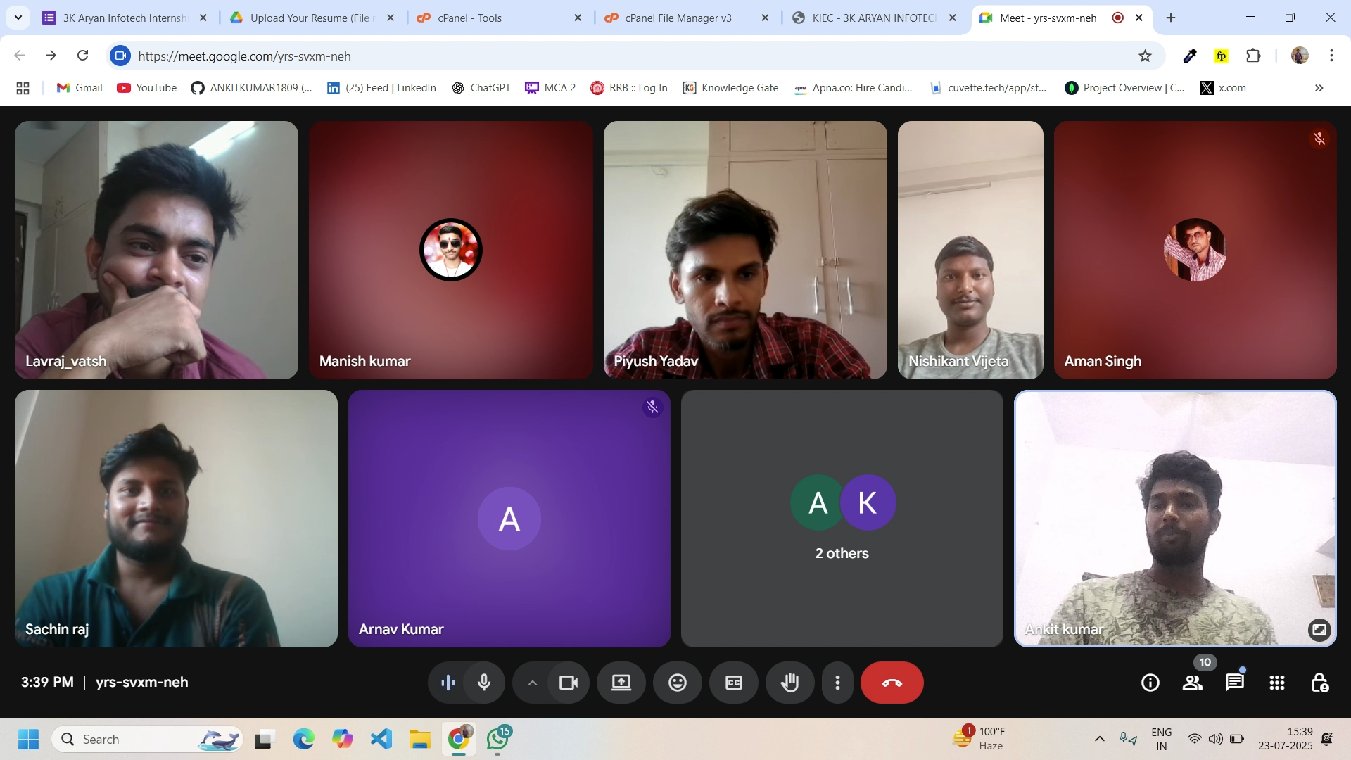 Internship Student 8